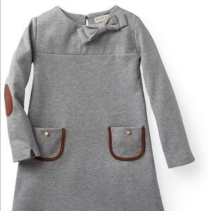 Hope & Henry Girls Quilted Ponte Riding Dress